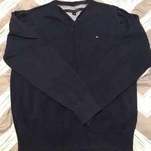 Tommy Hilfiger V-Neck Navy Sweater (S)